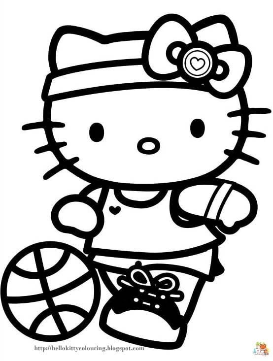 hello kitty coloring pages 7