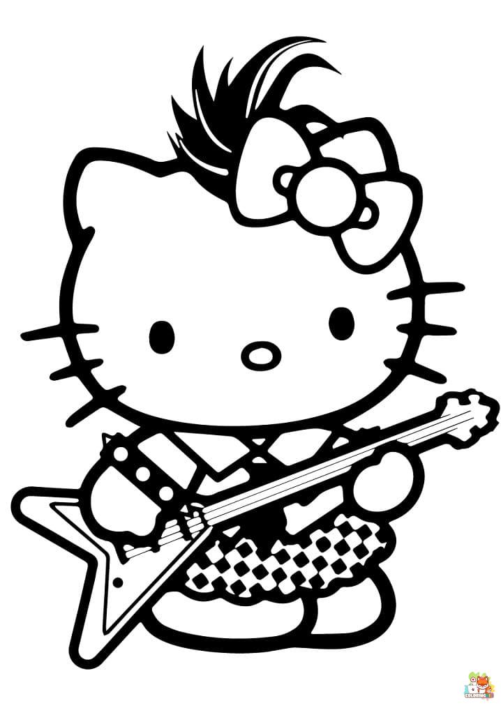 hello kitty coloring pages 8