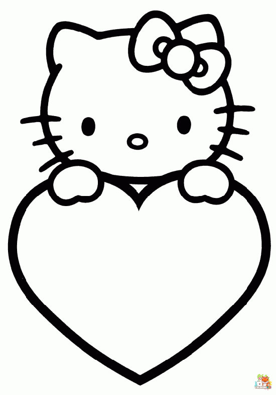 hello kitty coloring pages free