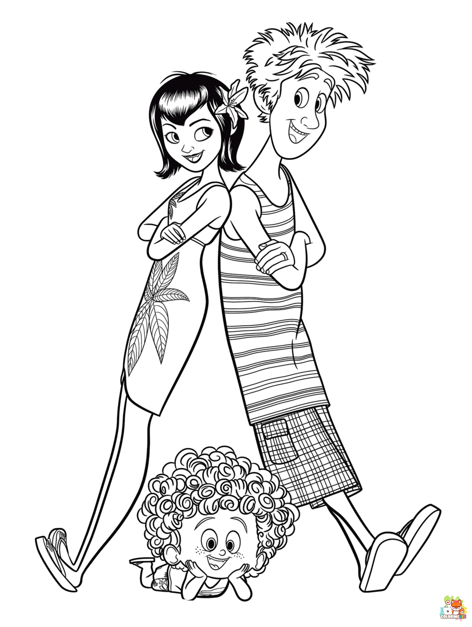 hotel transylvania coloring pages free