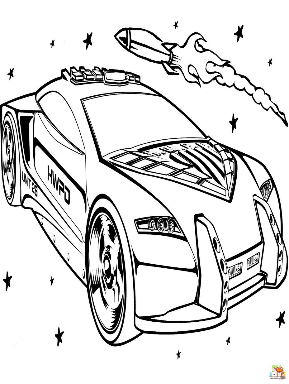 hotwheels coloring pages 2