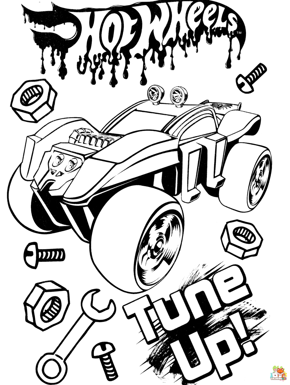 hotwheels coloring pages printable