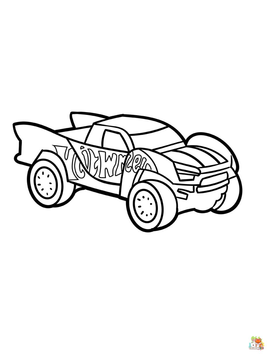 hotwheels coloring pages to print