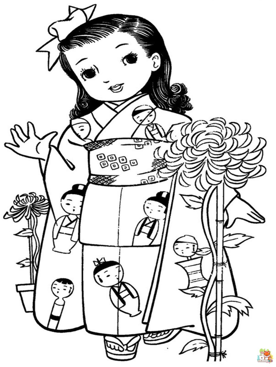 japanese coloring pages printable