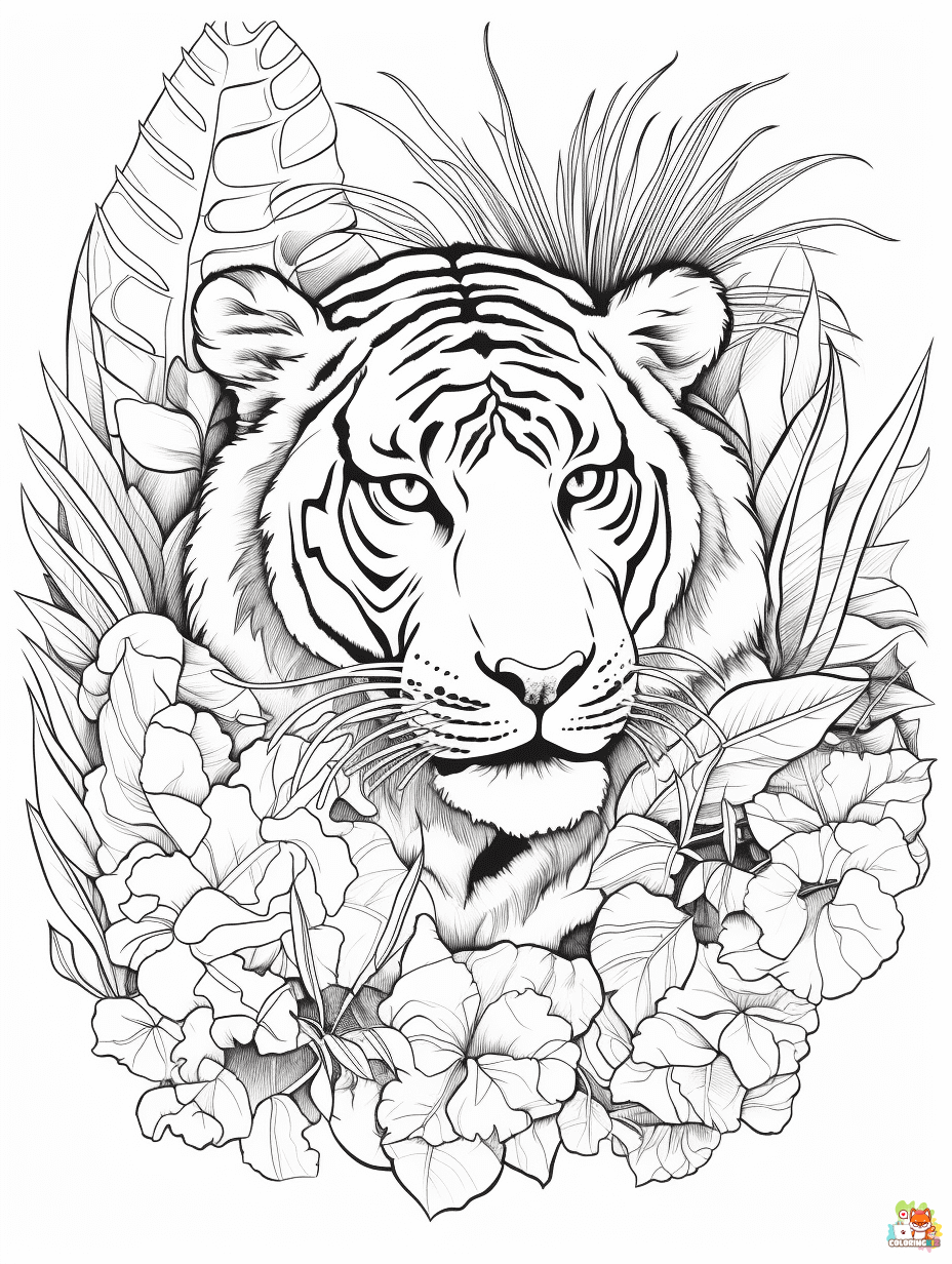 jungle coloring pages 3