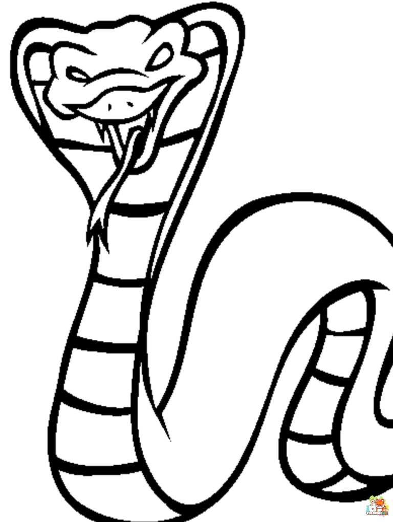 king cobra coloring pages 1