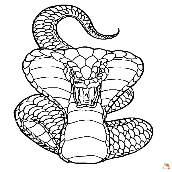 king cobra coloring pages 2