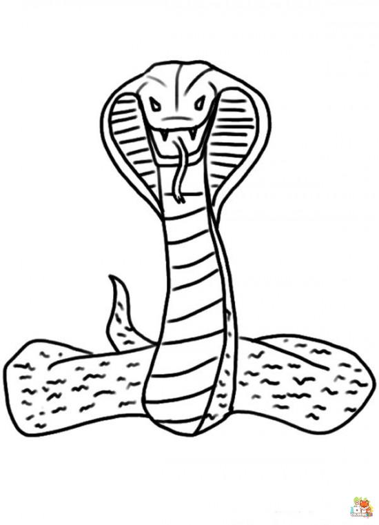 king cobra coloring pages 3