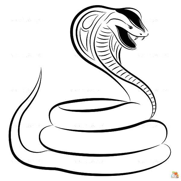 king cobra coloring pages 3