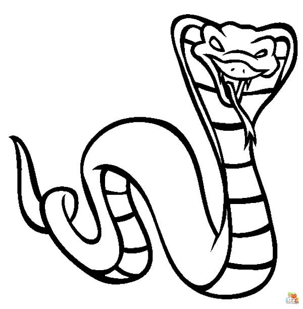 king cobra coloring pages 4