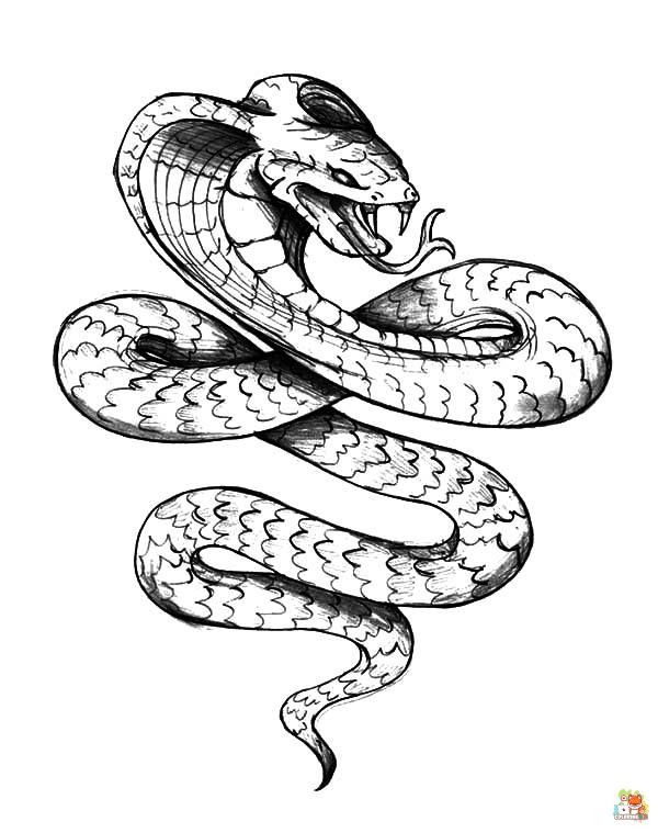 king cobra coloring pages free