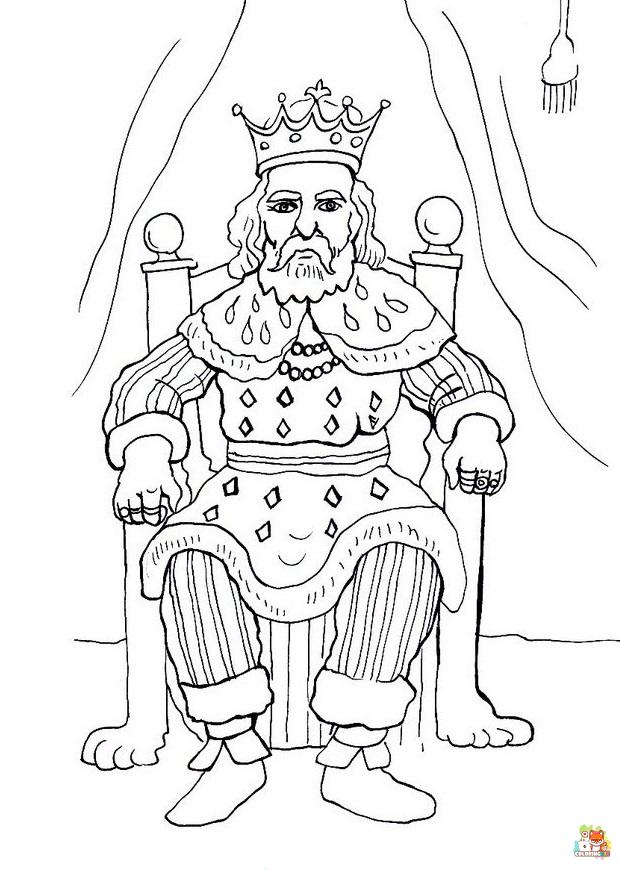 king coloring pages 3