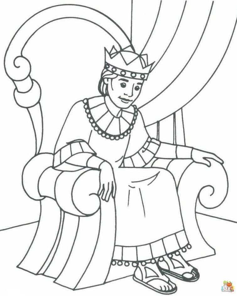 king coloring pages 5