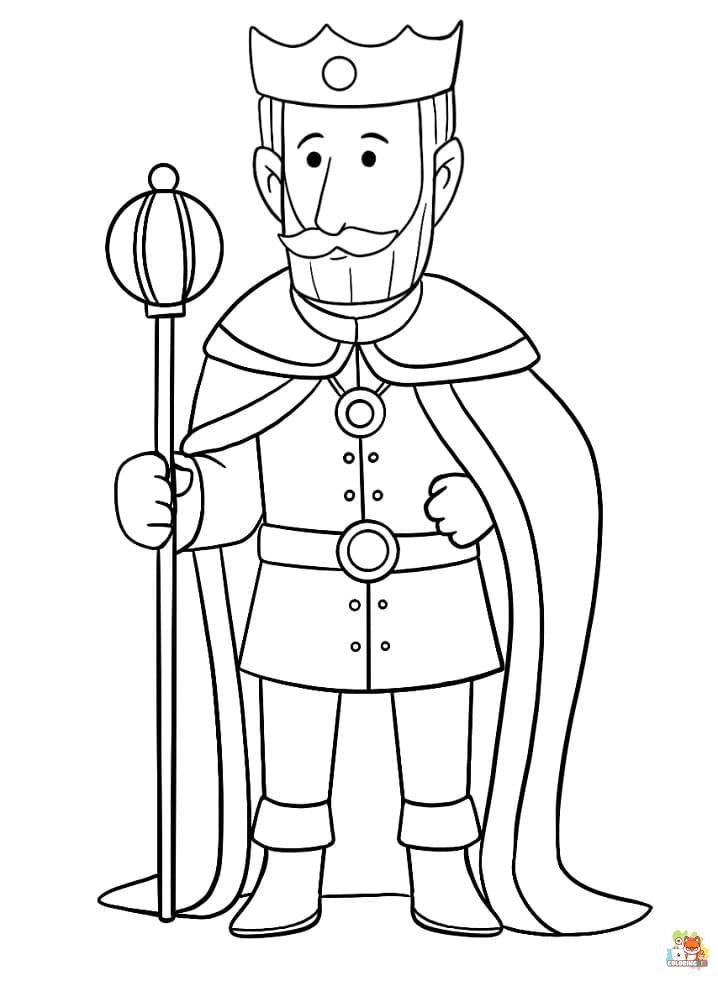 king coloring pages 6