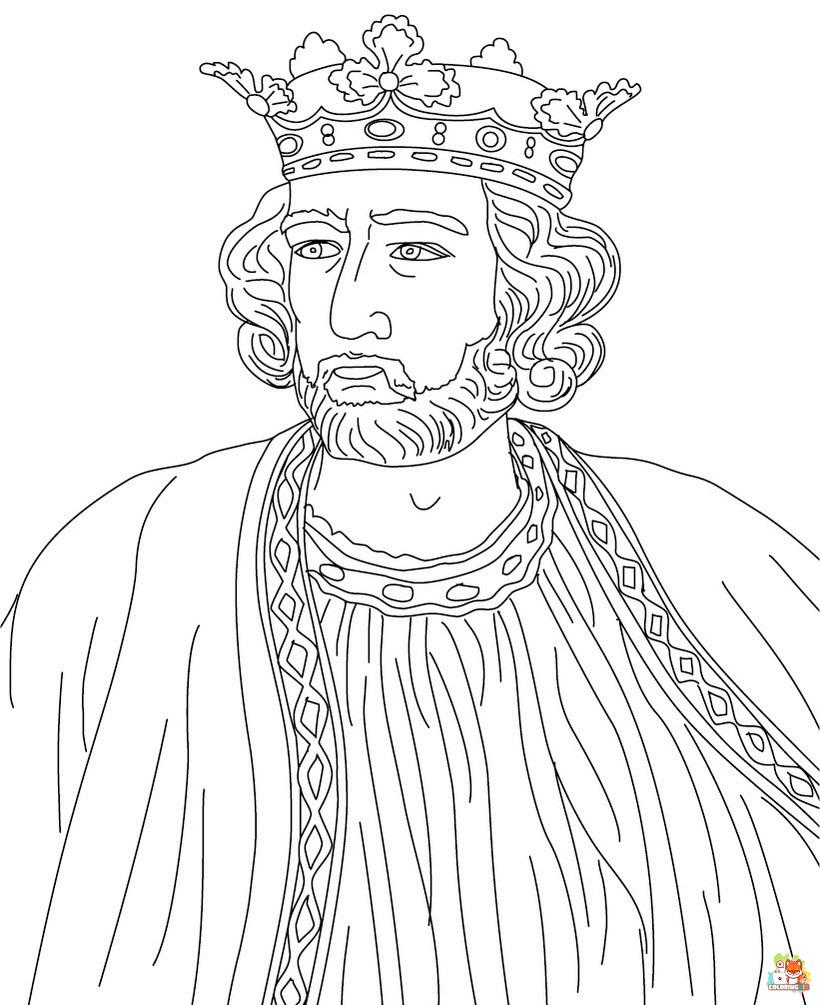 king coloring pages free