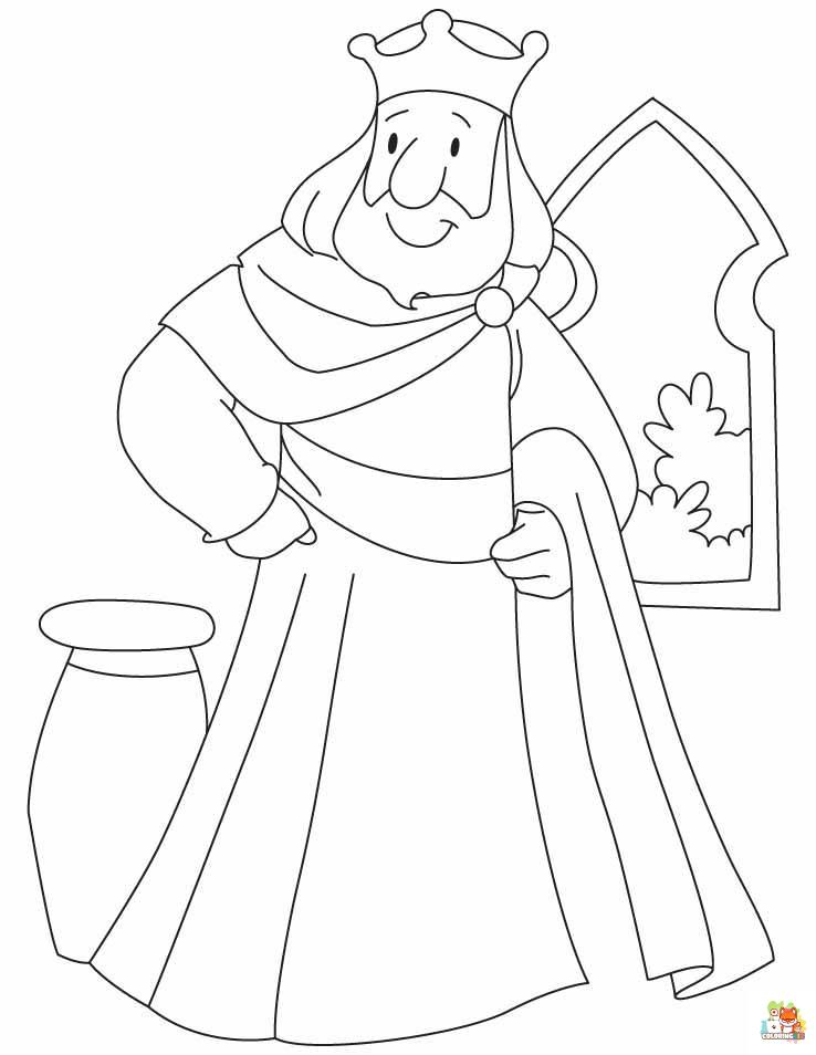 king coloring pages printable