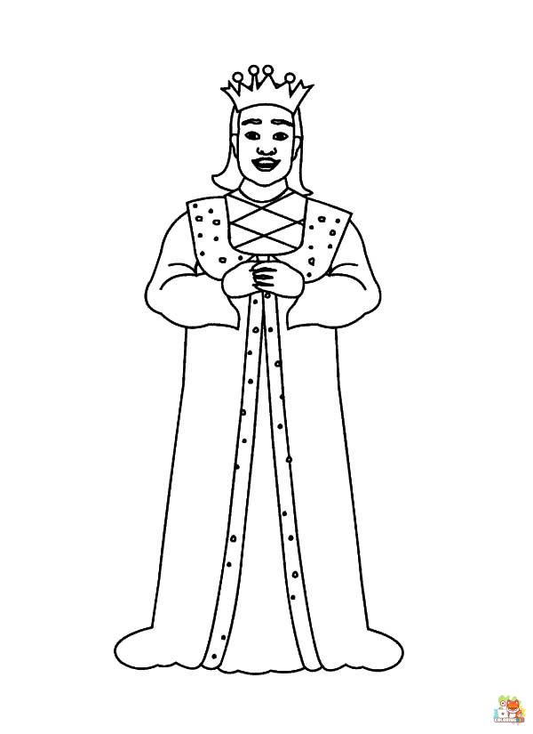 king coloring pages to print