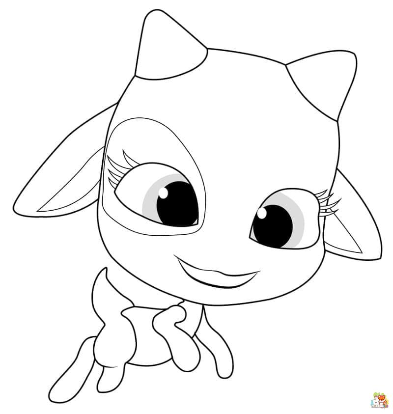 kwami miraculous ladybug coloring pages free