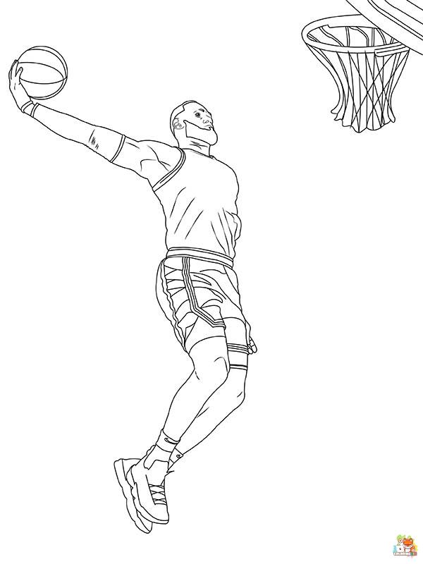 lebron james coloring pages 4