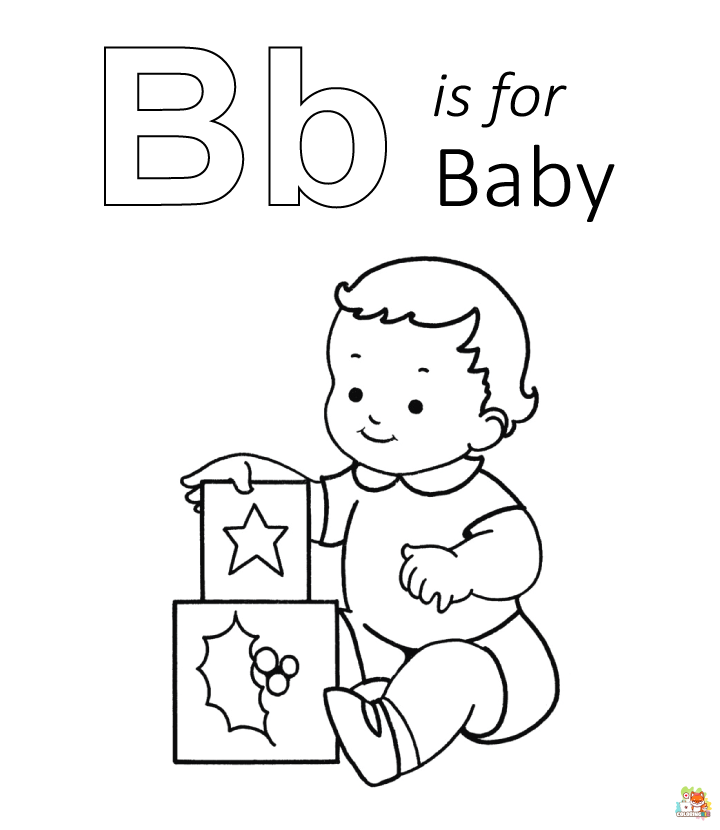letter b coloring pages 3