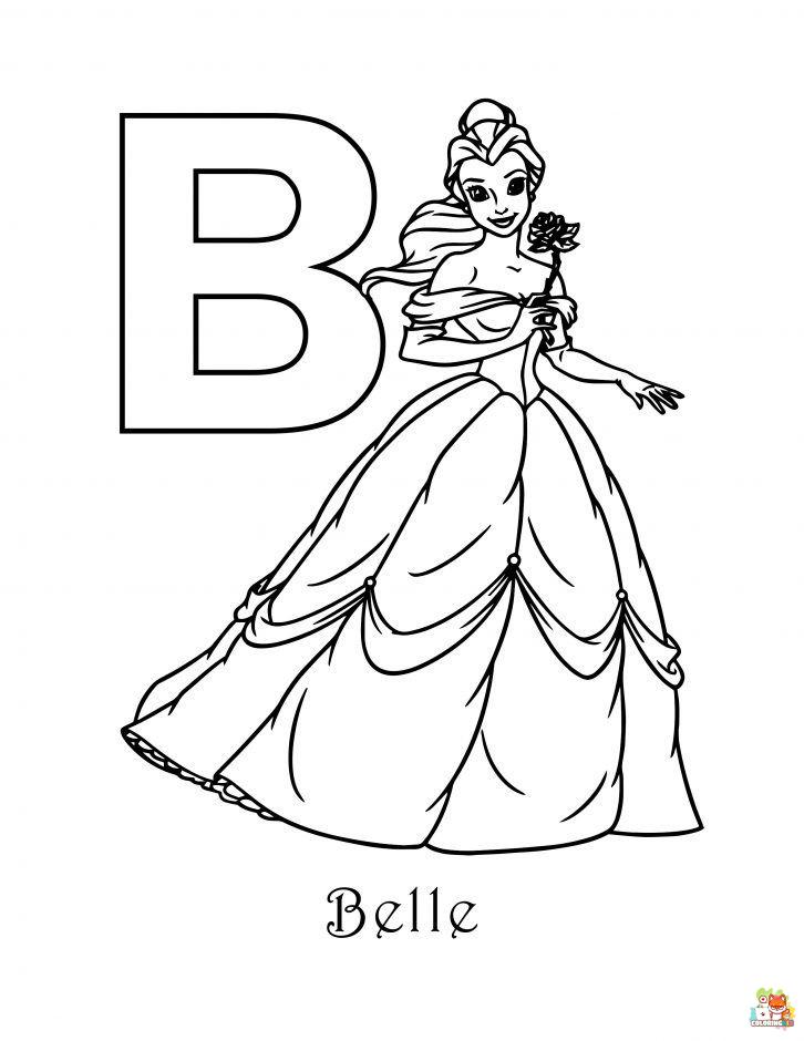 letter b coloring pages 4