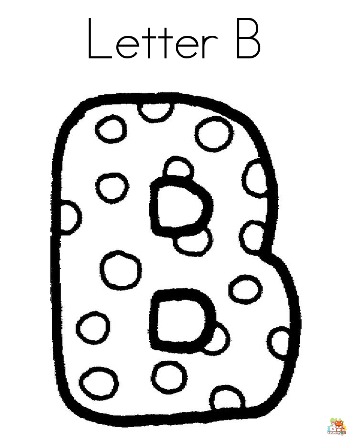 letter b coloring pages 4