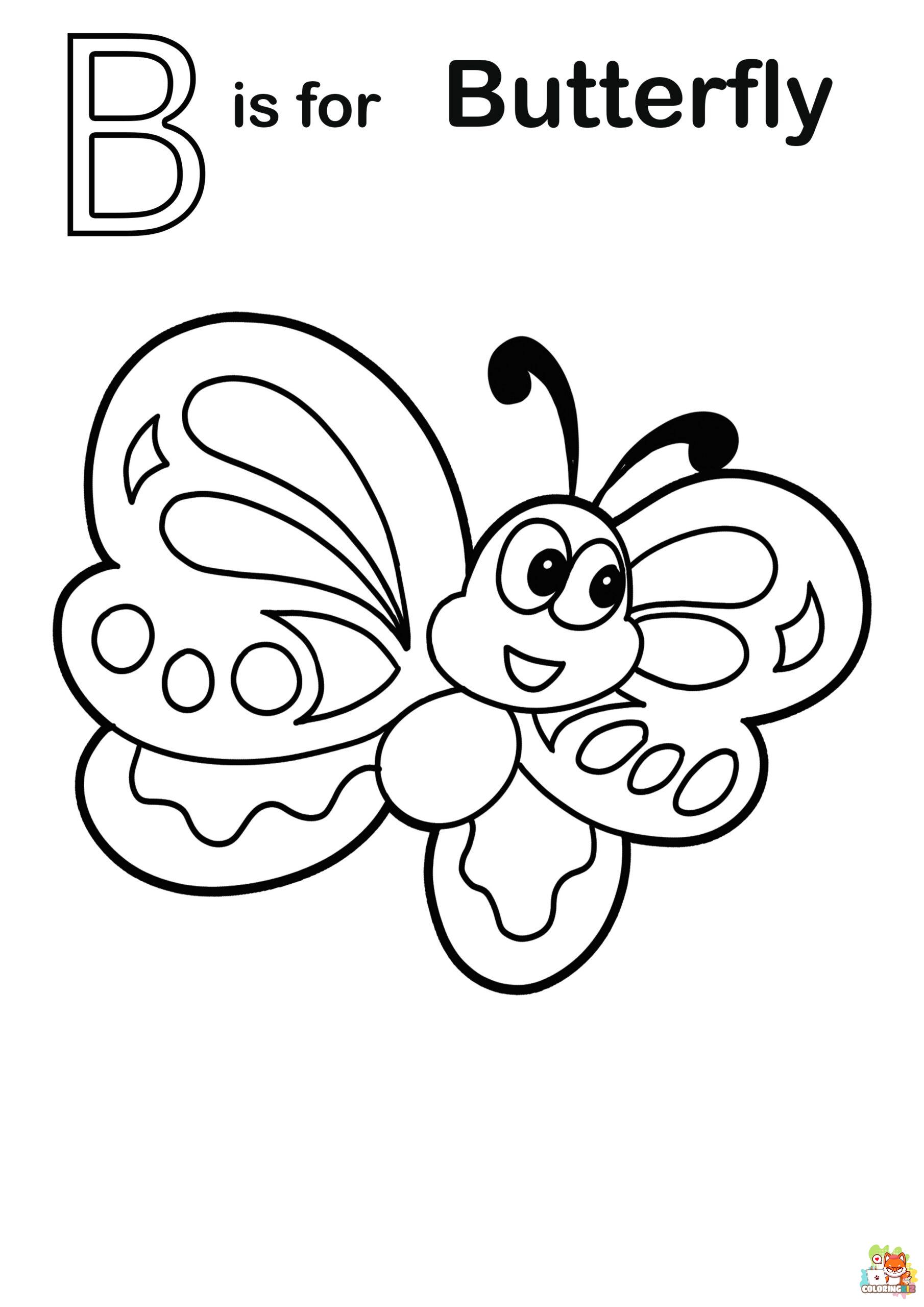 letter b coloring pages 5