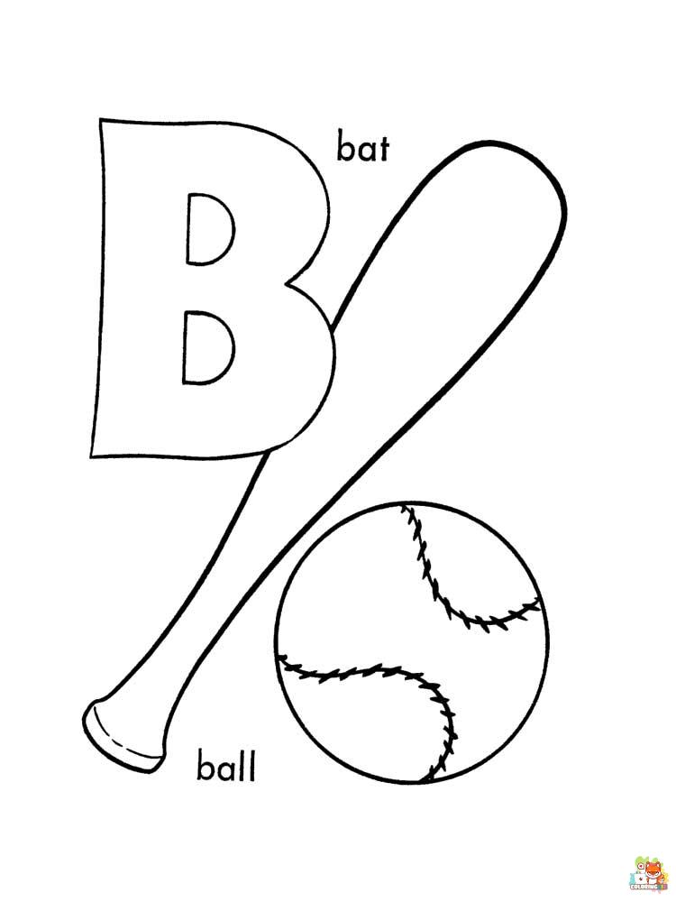 letter b coloring pages to print