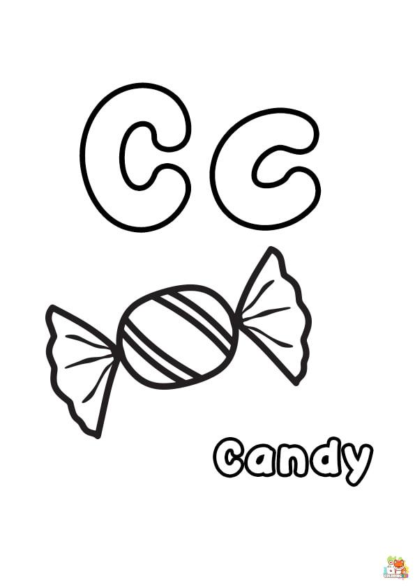 letter c coloring pages 2