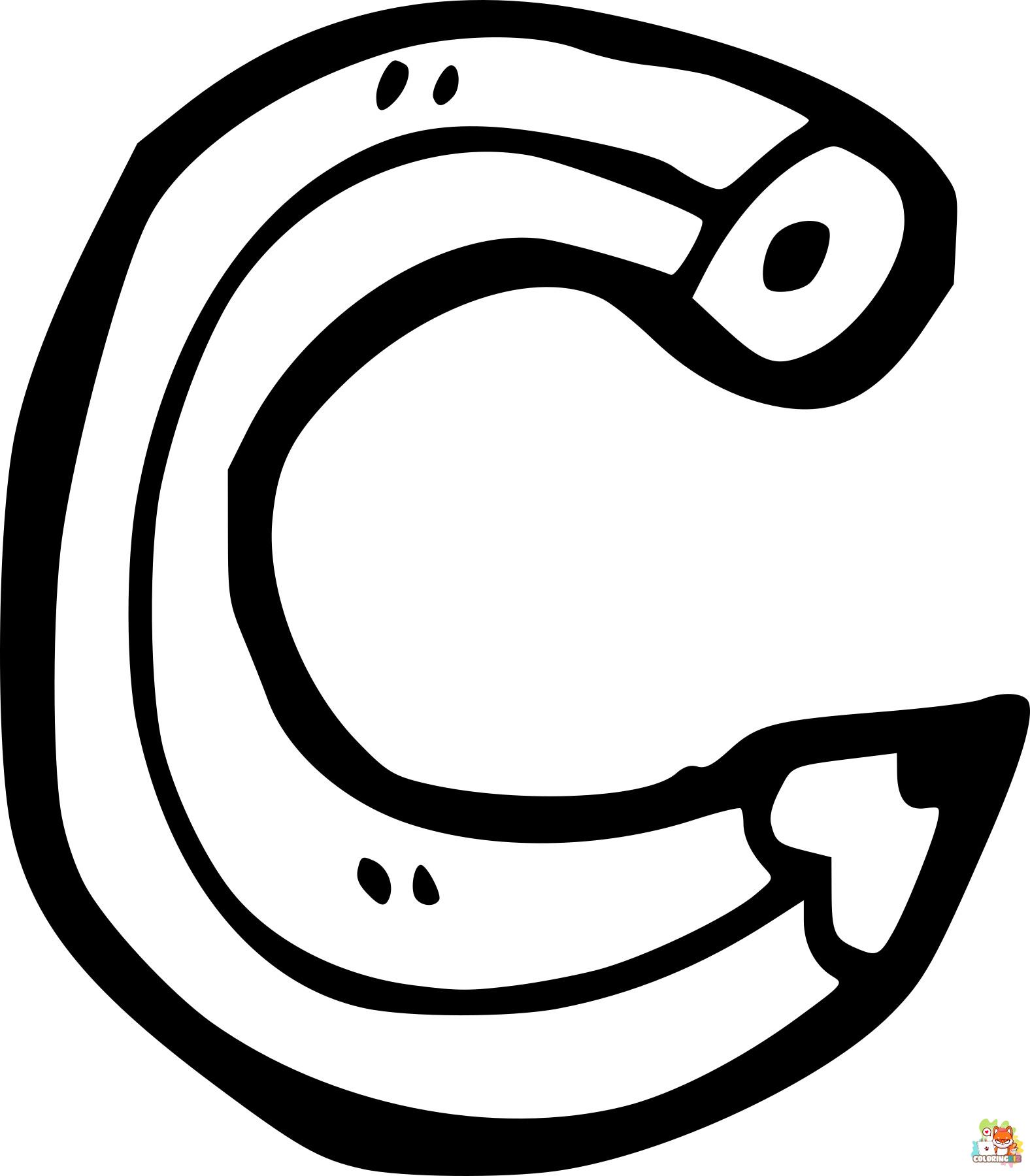 letter c coloring pages printable free