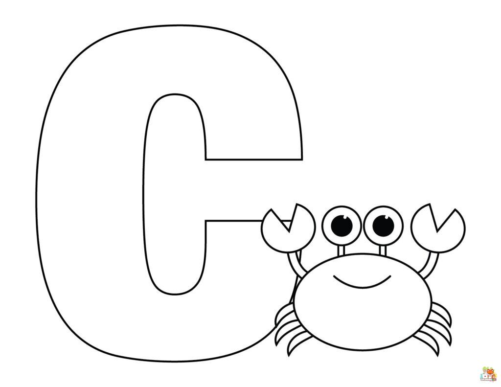 letter c coloring pages to print