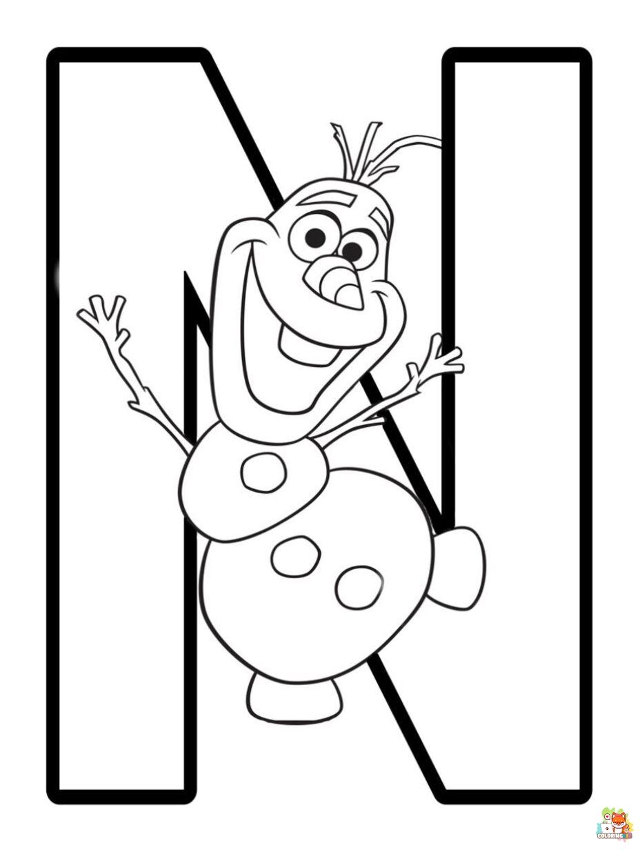 letter coloring pages 1