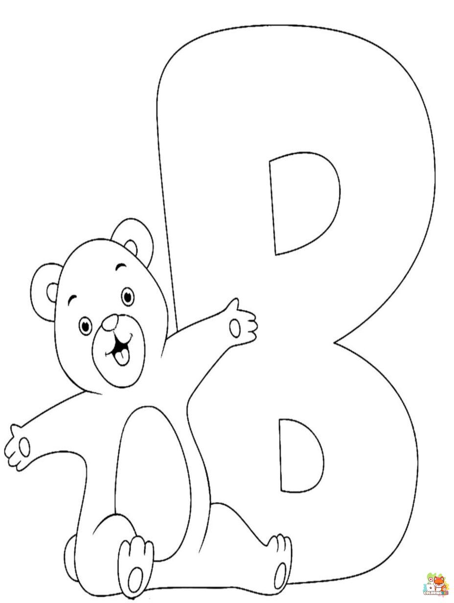 letter coloring pages printable
