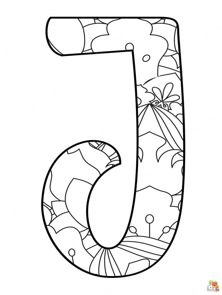 letter coloring pages to print