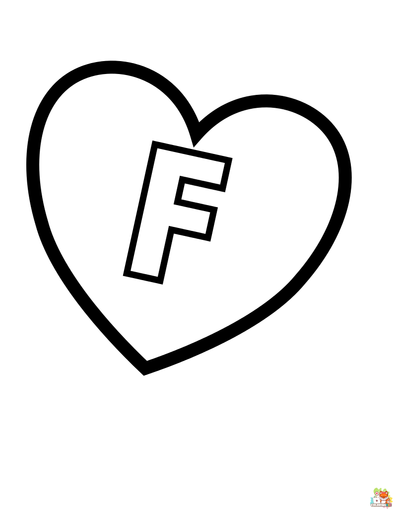 letter f coloring pages free