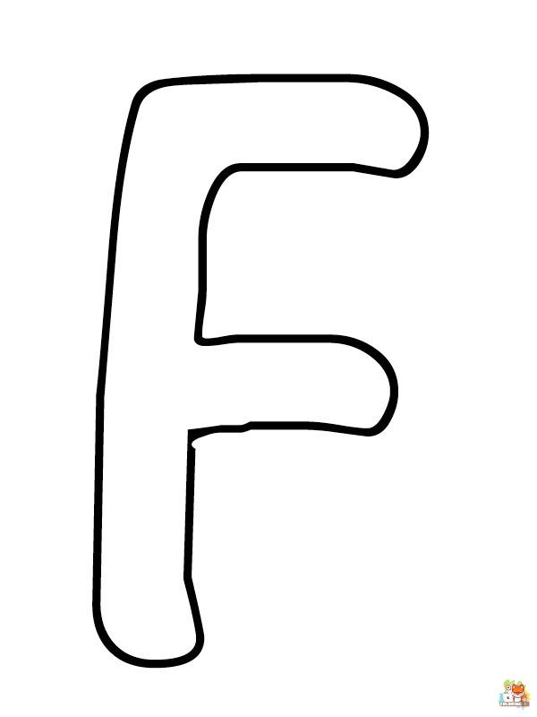letter f coloring pages printable free