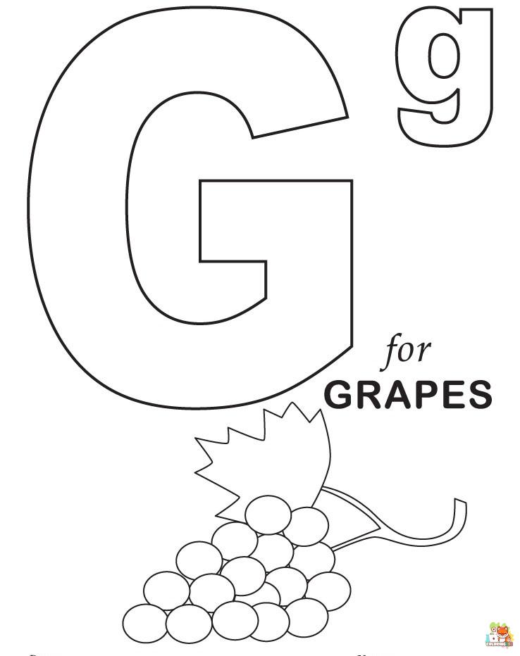 letter g coloring pages 2