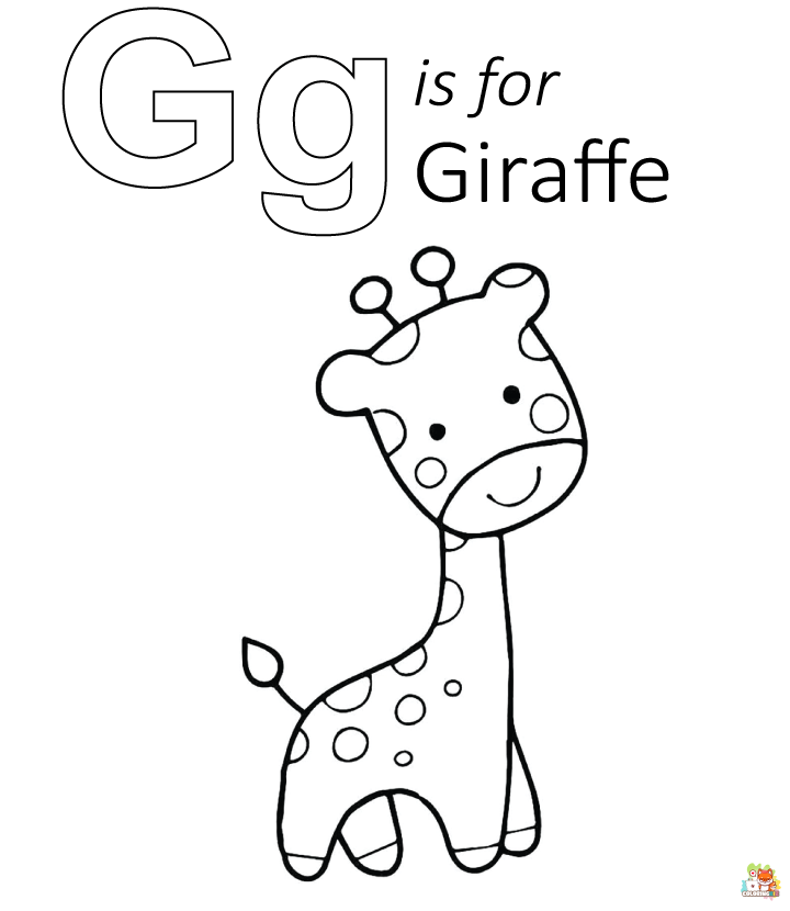 letter g coloring pages printable free