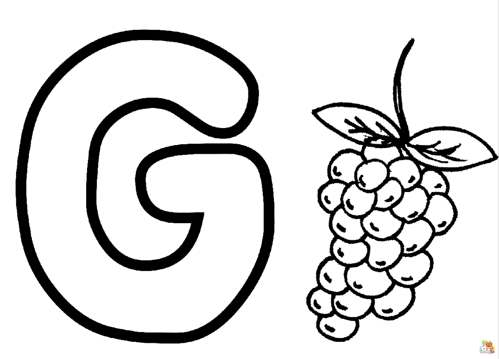 letter g coloring pages to print