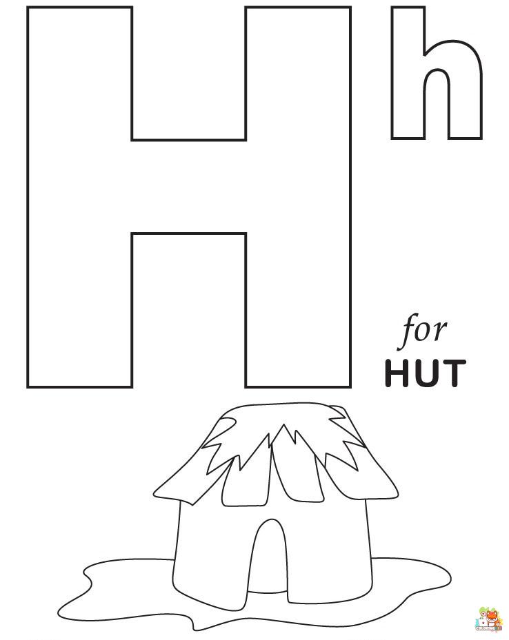 letter h coloring pages to print
