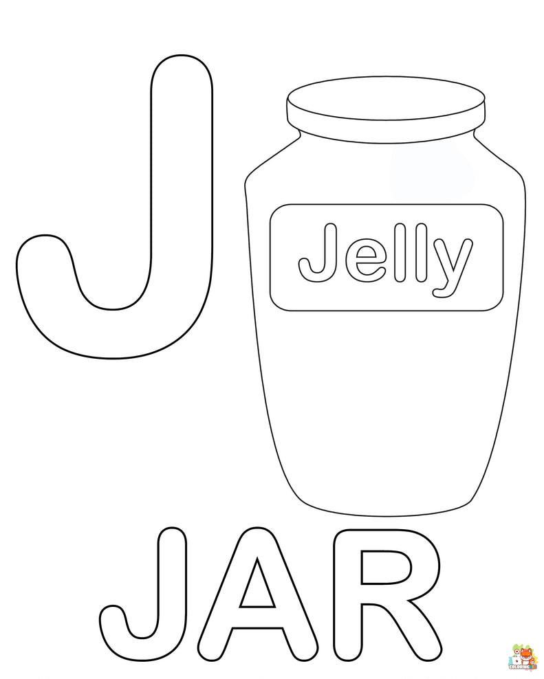 letter j coloring pages free