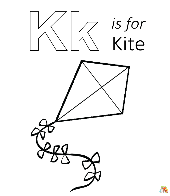 letter k coloring pages printable free