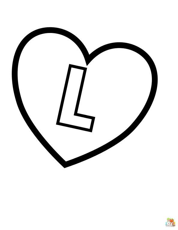 letter l coloring pages free
