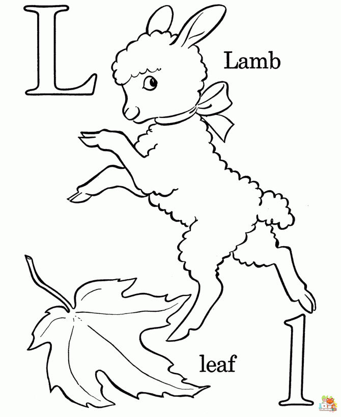 letter l coloring pages printable