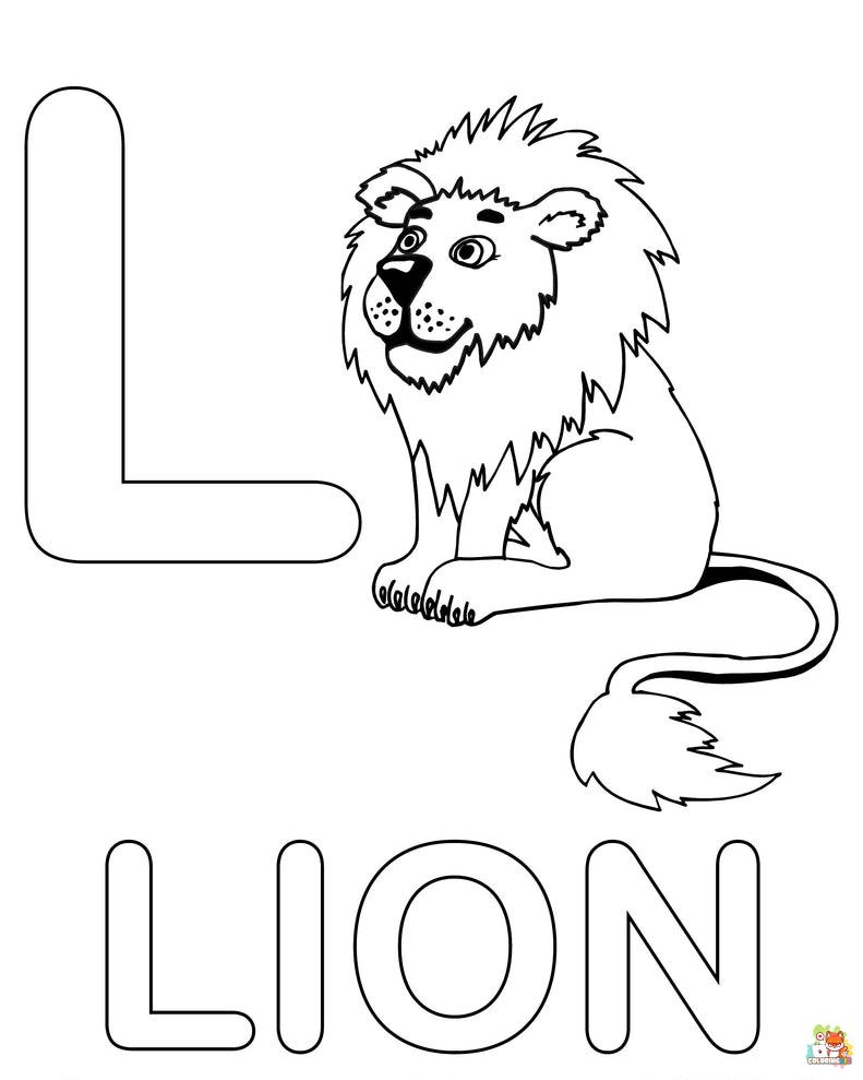 letter l coloring pages to print