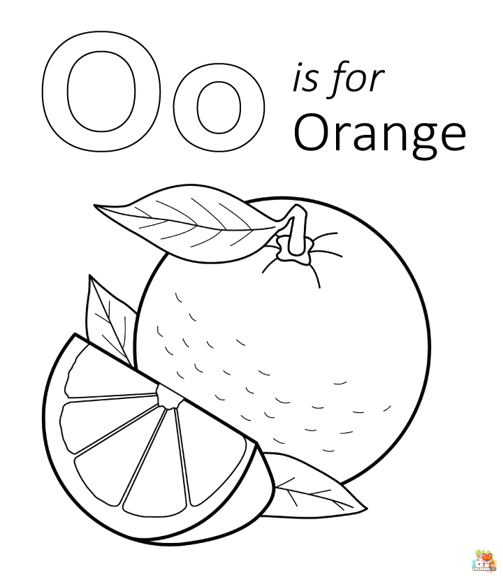 letter o coloring pages 1