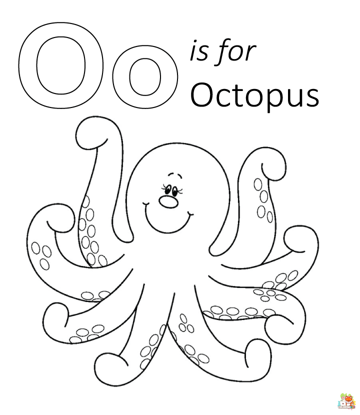 letter o coloring pages free