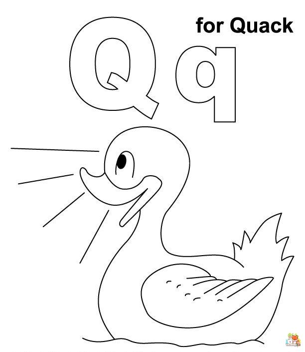 letter q coloring pages to print