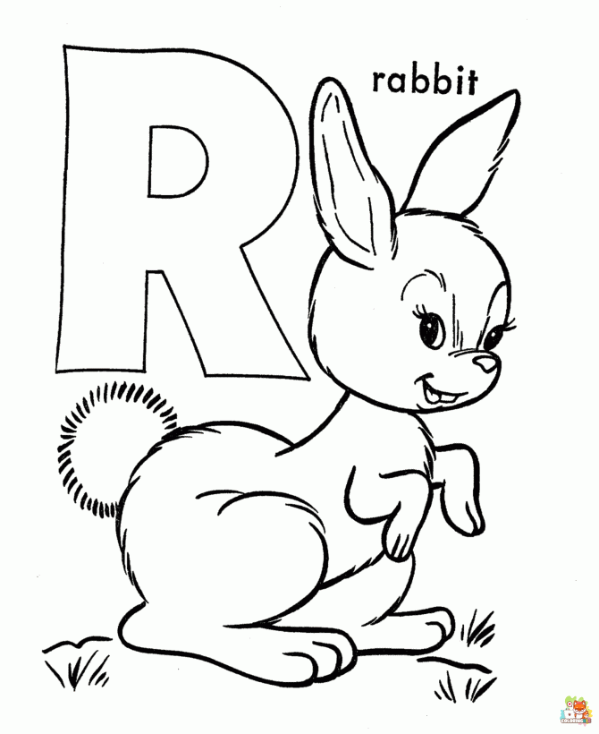 letter r coloring pages printable free