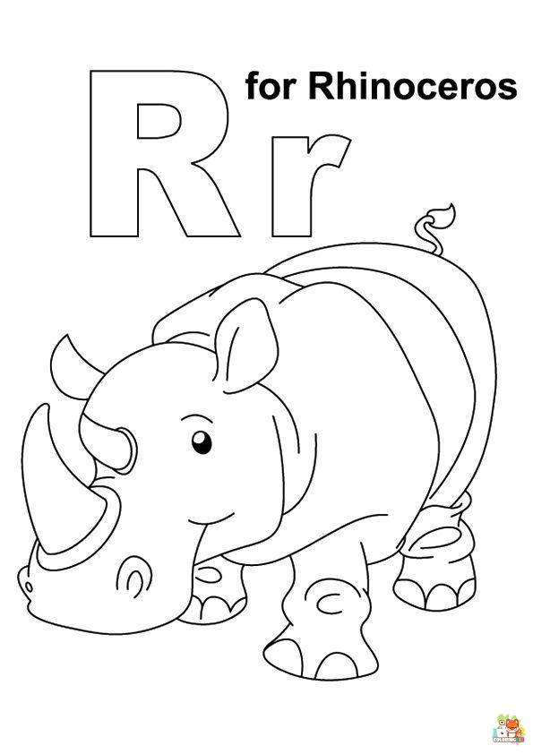 letter r coloring pages to print